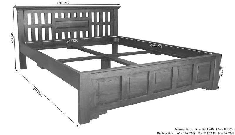 Aristocrat Colonial Acacia Wood Bed #7 - Duraster