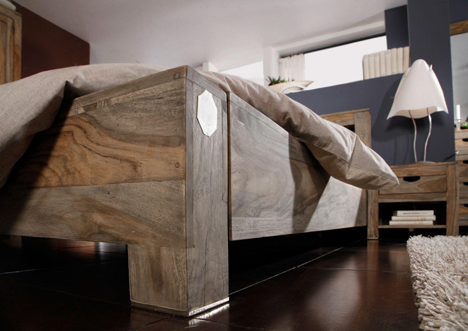 Alpaca Modern Sheesham Wood Bed #3 - Duraster