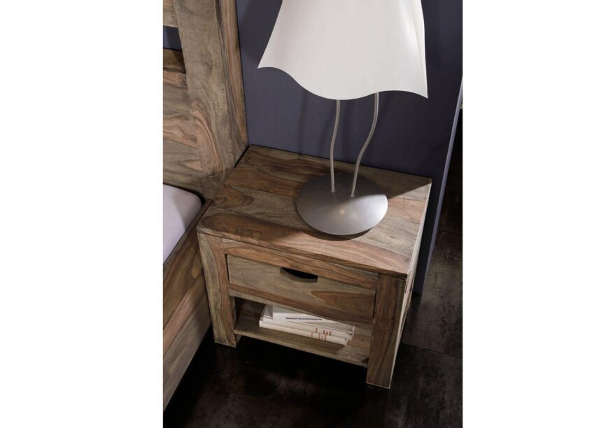 Alpaca Modern Sheesham Wood Bedside Table #1 - Duraster