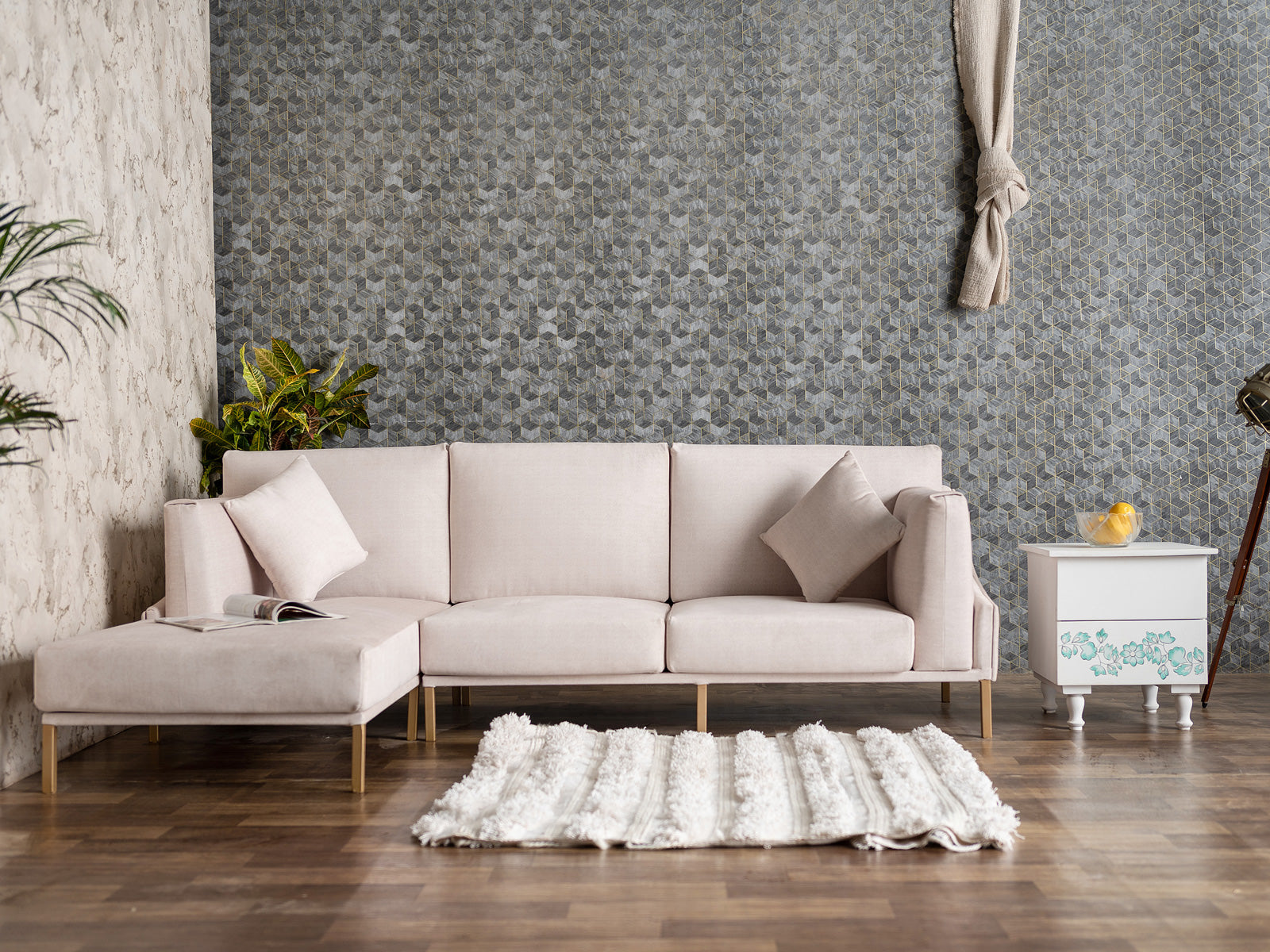 Sectional Fabric Sofa