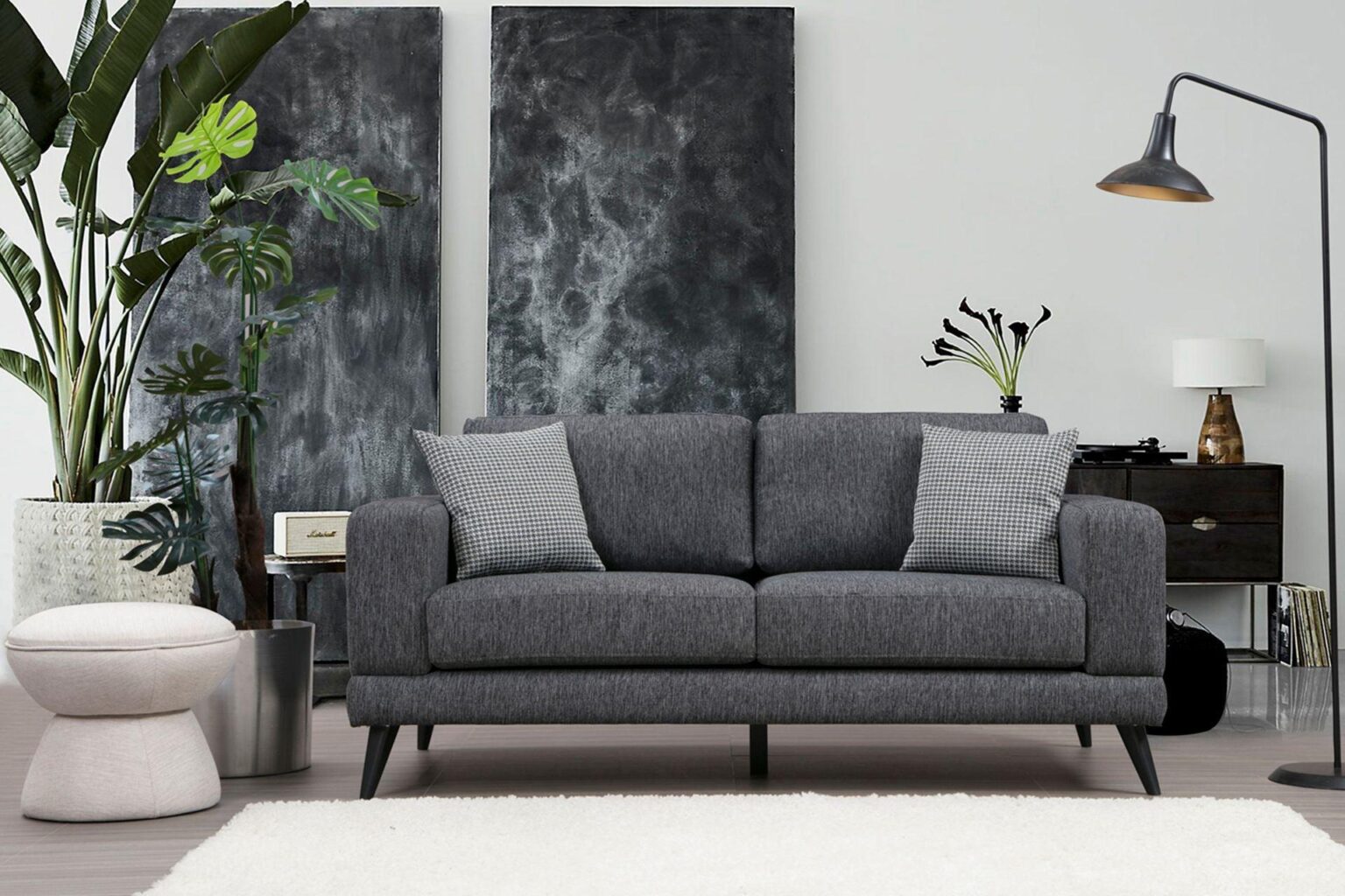 Daisy 3 Seater Anthracite Grey #16 - Duraster