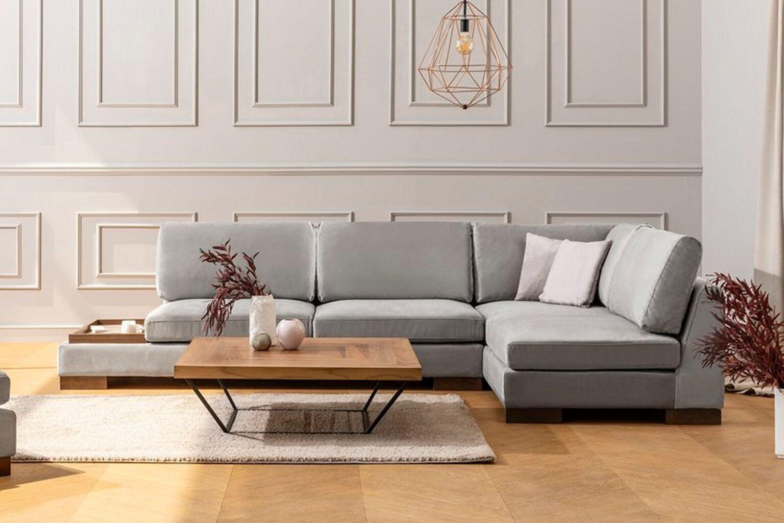 Diana Corner Sofa Grey #9 - Duraster