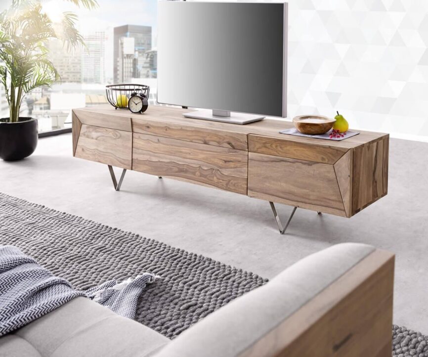 Elementary Modern Sheesham TV Unit #1 - Duraster