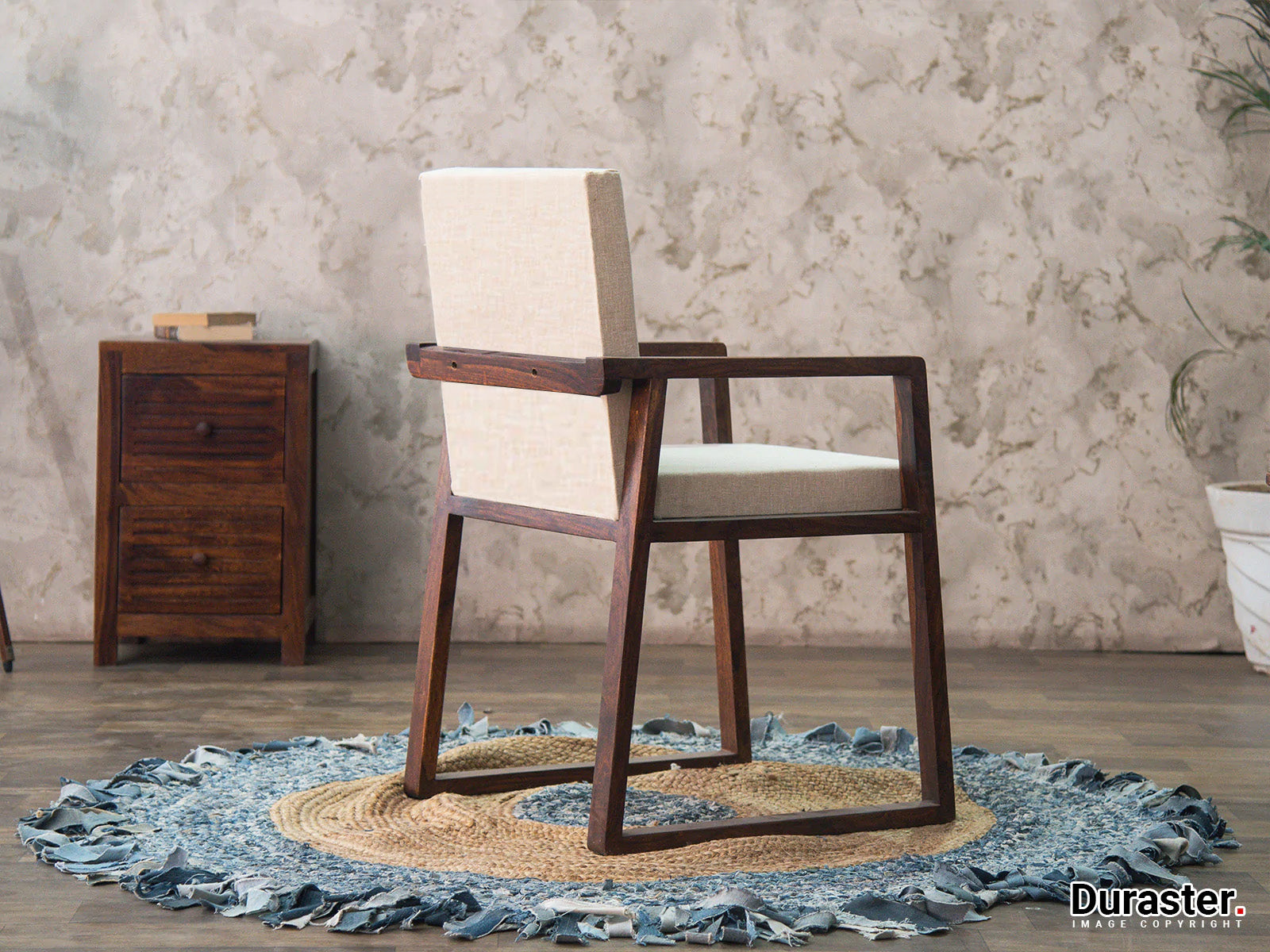 Duraster Ummed Modern Sheesham Wood Arm Chair #3 - Image 2