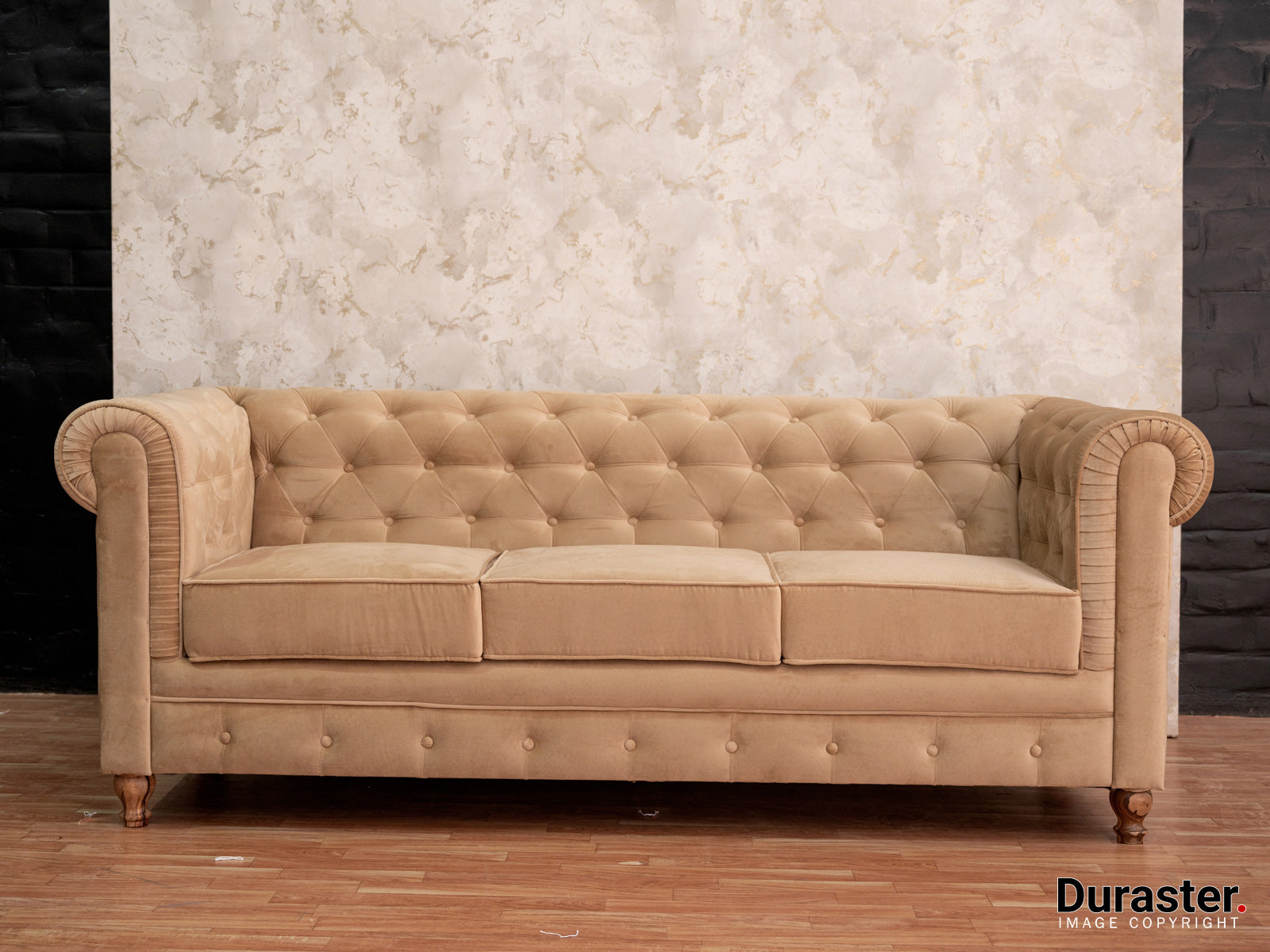 Duraster Chesterfield 3 Seater Sofa #1 - Image 5