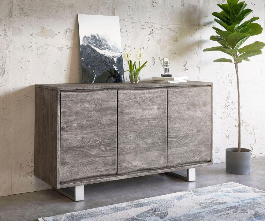 Eternal Modern Acacia Sideboard Cabinet #6 - Duraster