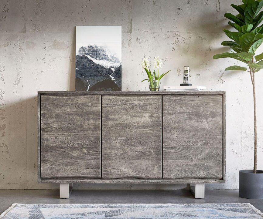 Eternal Modern Acacia Sideboard Cabinet #6 - Duraster