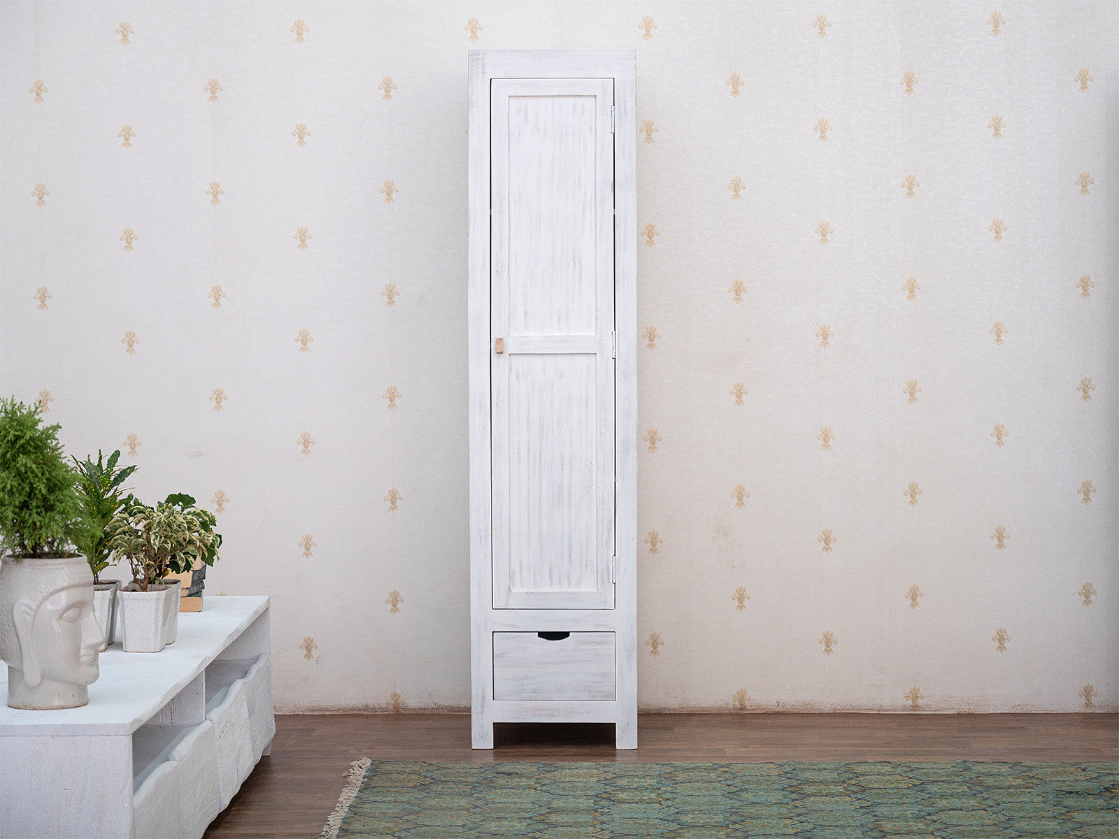 Duraster Novo Premium Distress Solid Acacia wood Modern Cabinet #1