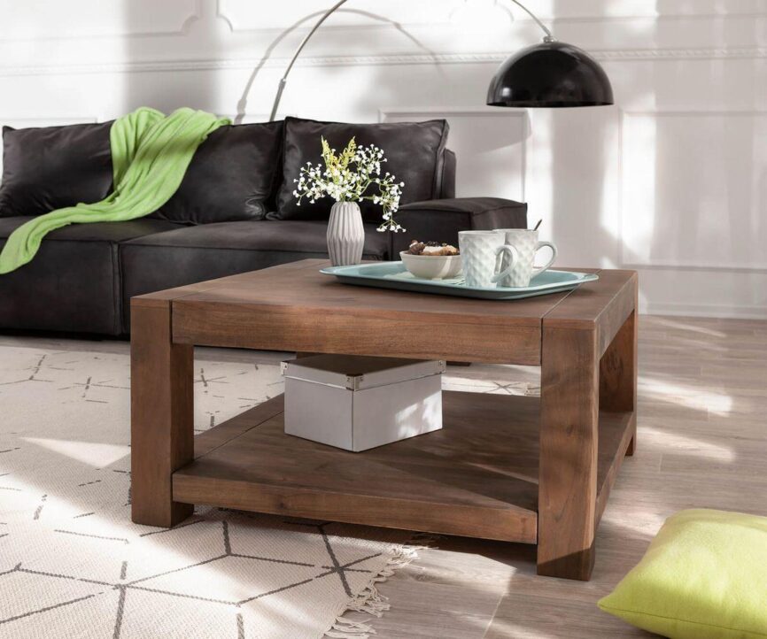 Elementary Solid Acacia Coffee Table #5 - Duraster