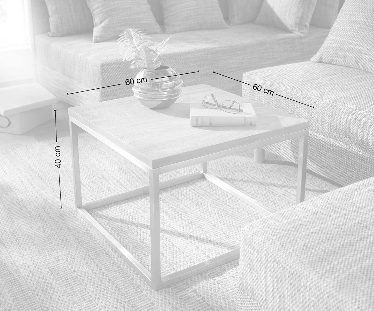 Elementary Stylish Acacia Coffee Table with Black Frame #10 - Duraster