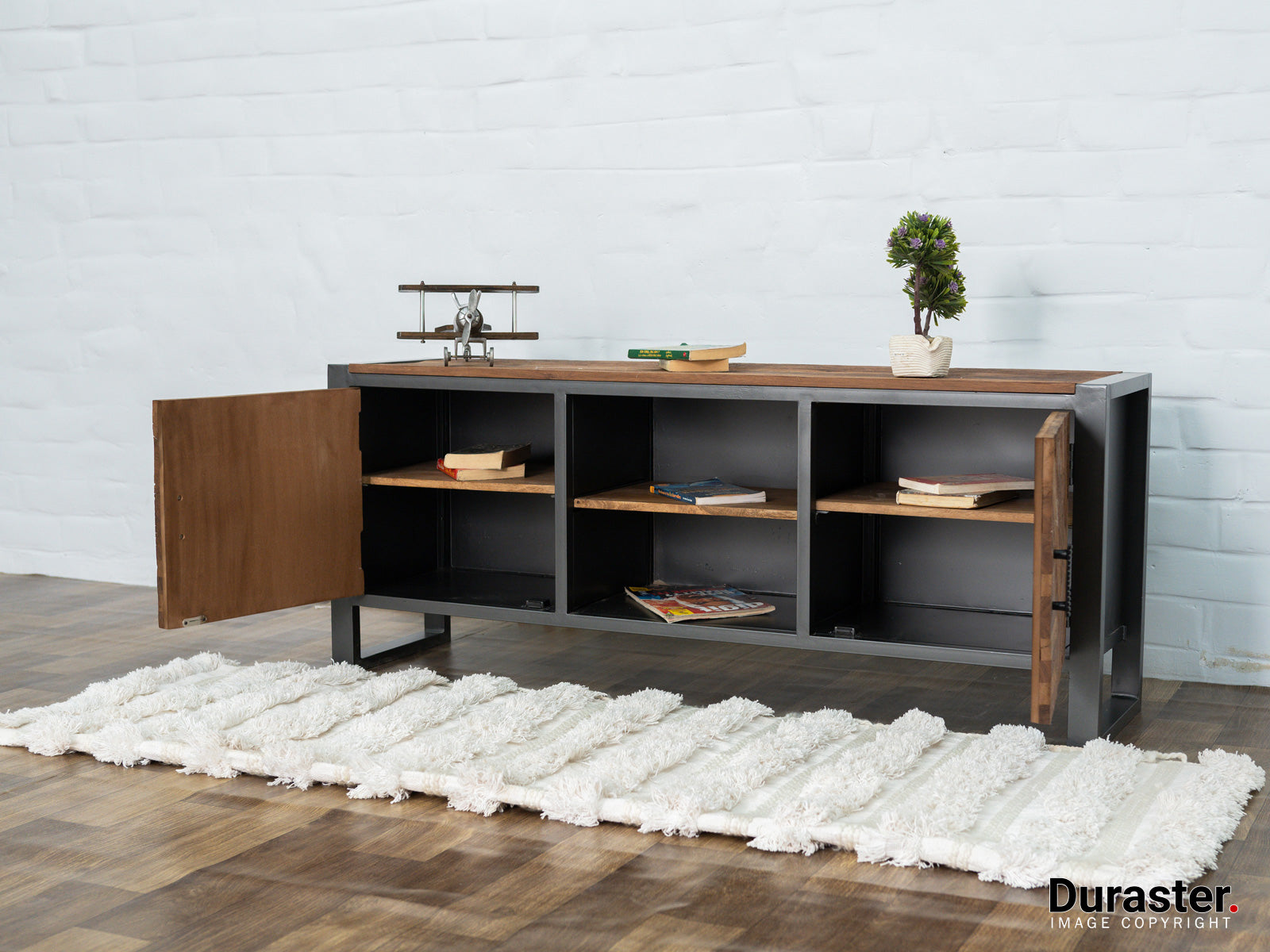 Recycled Wood TV Unit Cabinet