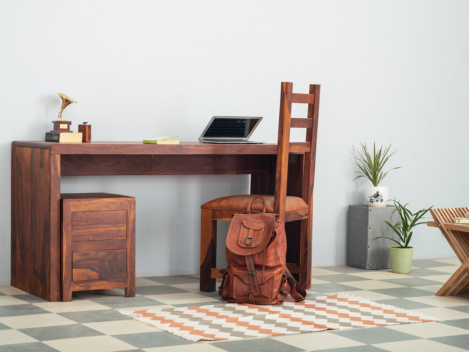 Duraster Ummed Solid Sheesham wood Study Desk with Storage #2