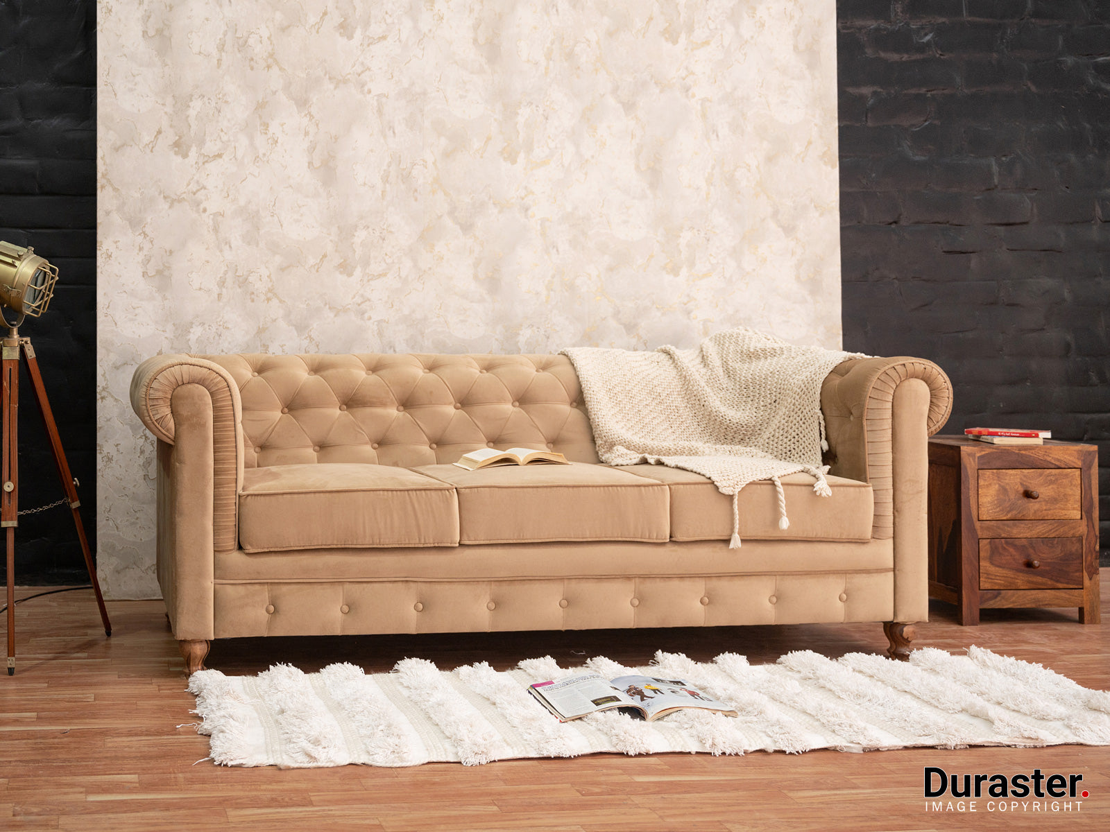 Duraster Chesterfield 3 Seater Sofa #1 - Image 2