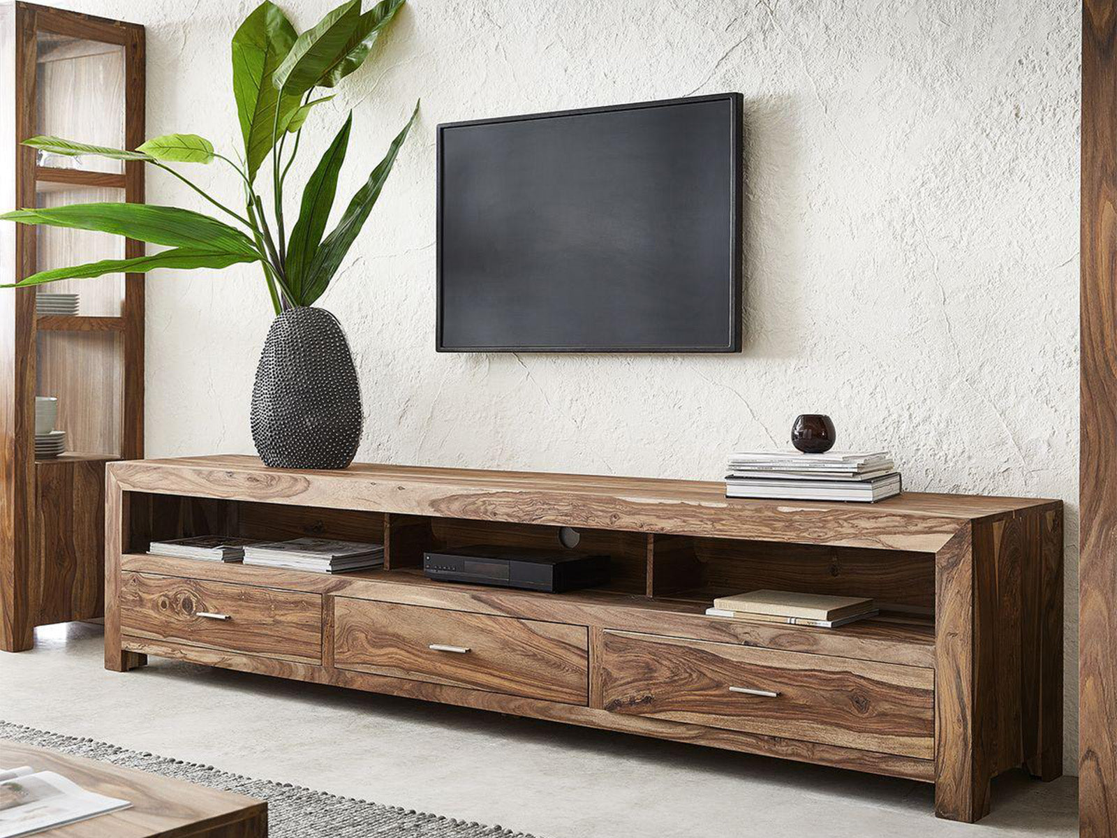 Duraster Elementary Modern Sheesham TV Unit #4