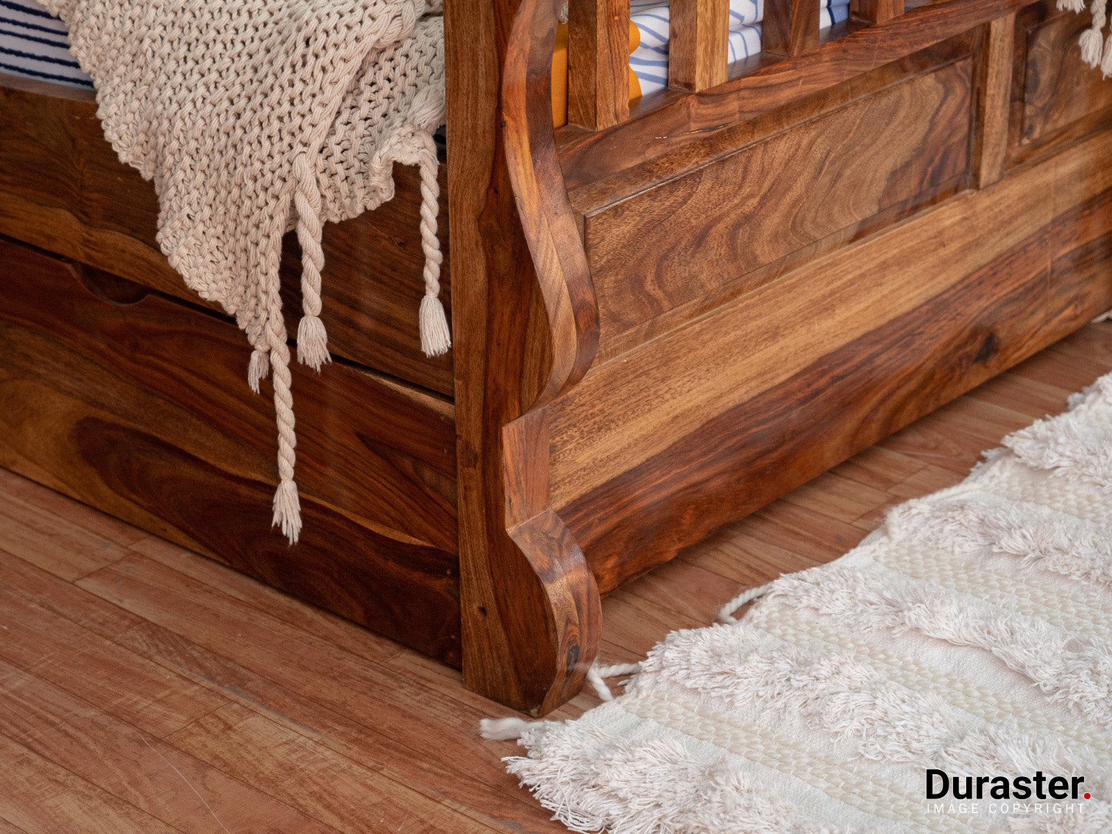 Duraster Amber Wooden Bed with Storage #1 - Image 6