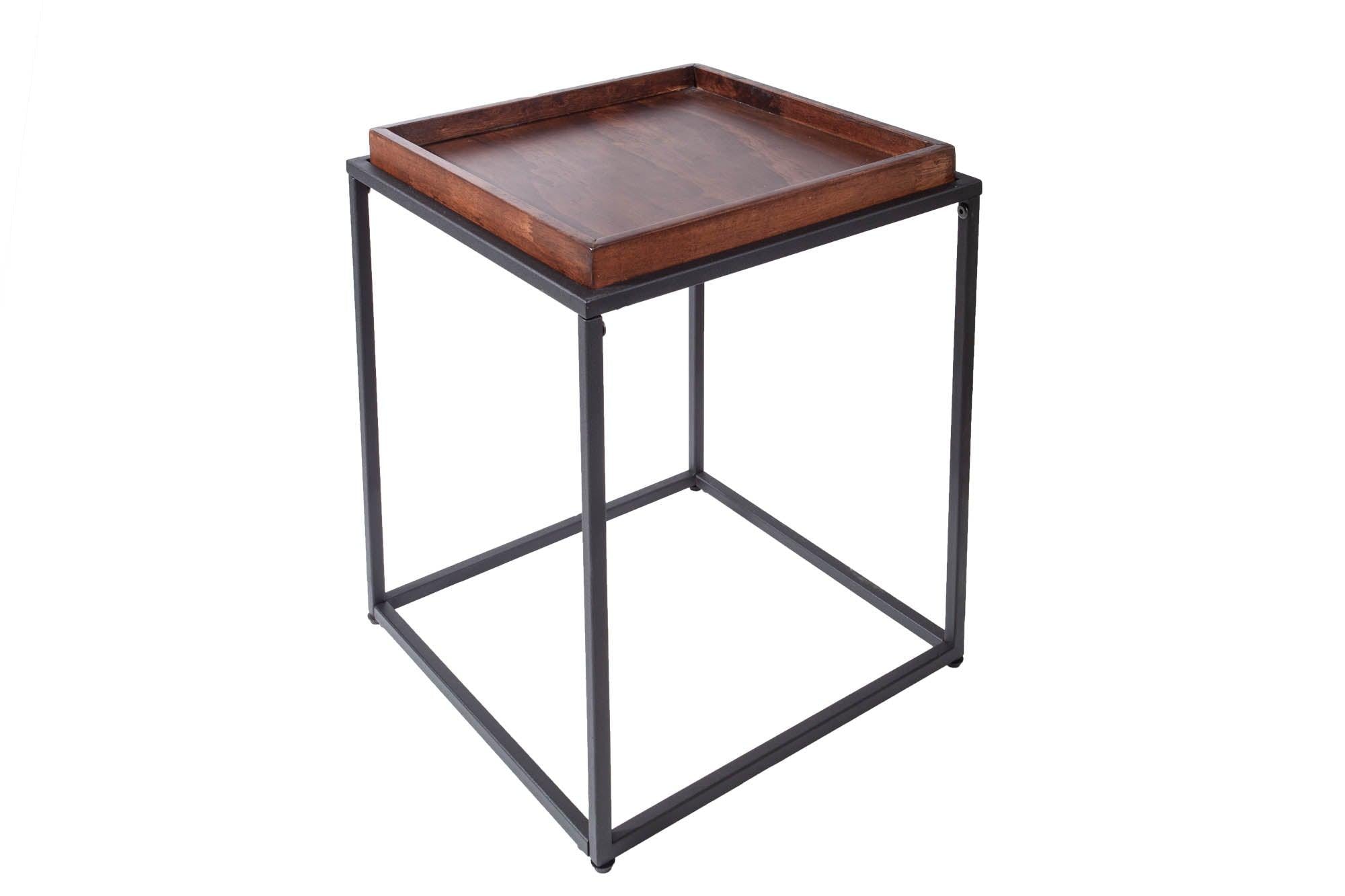 Brown beech coffee table Estico 40 x 40 cm - Duraster