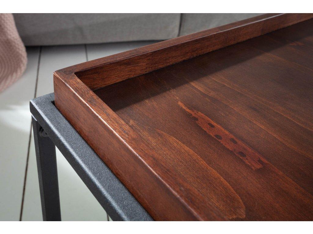 Brown beech coffee table Estico 60 x 60 cm - Duraster
