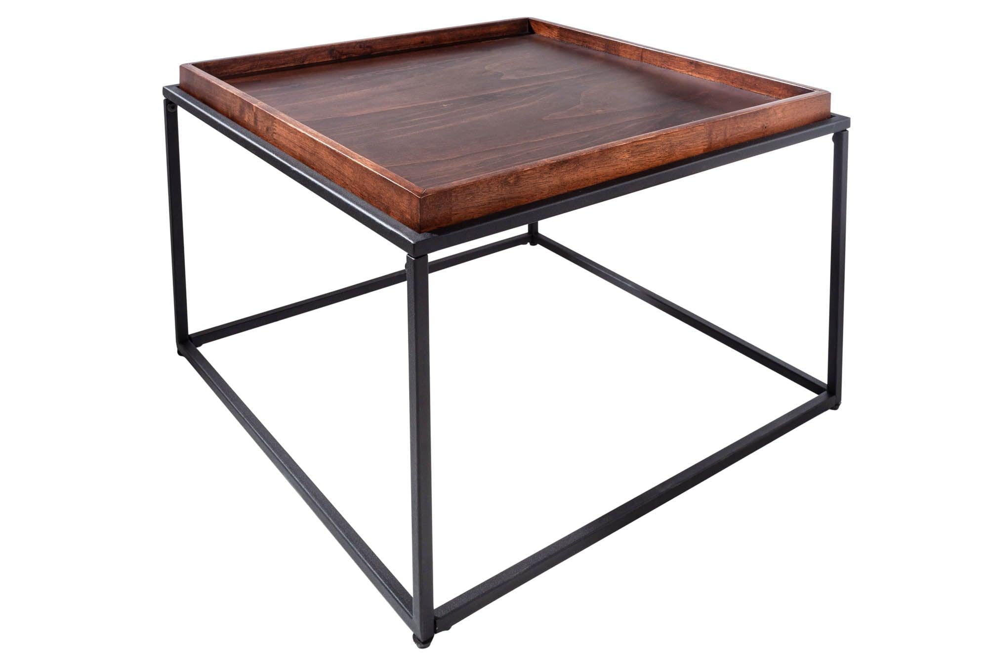Brown beech coffee table Estico 60 x 60 cm - Duraster
