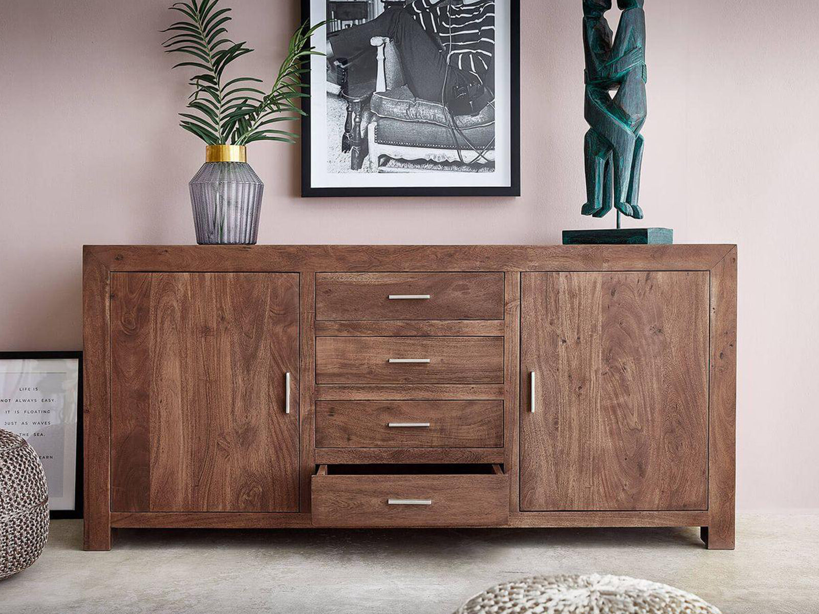 Duraster Elementary Nobel Acacia Chest of Drawers Cabinet #3