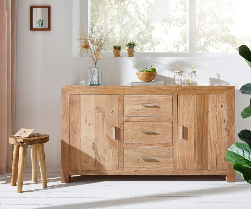 Elementary Simple Acacia wood Sideboard #4 - Duraster