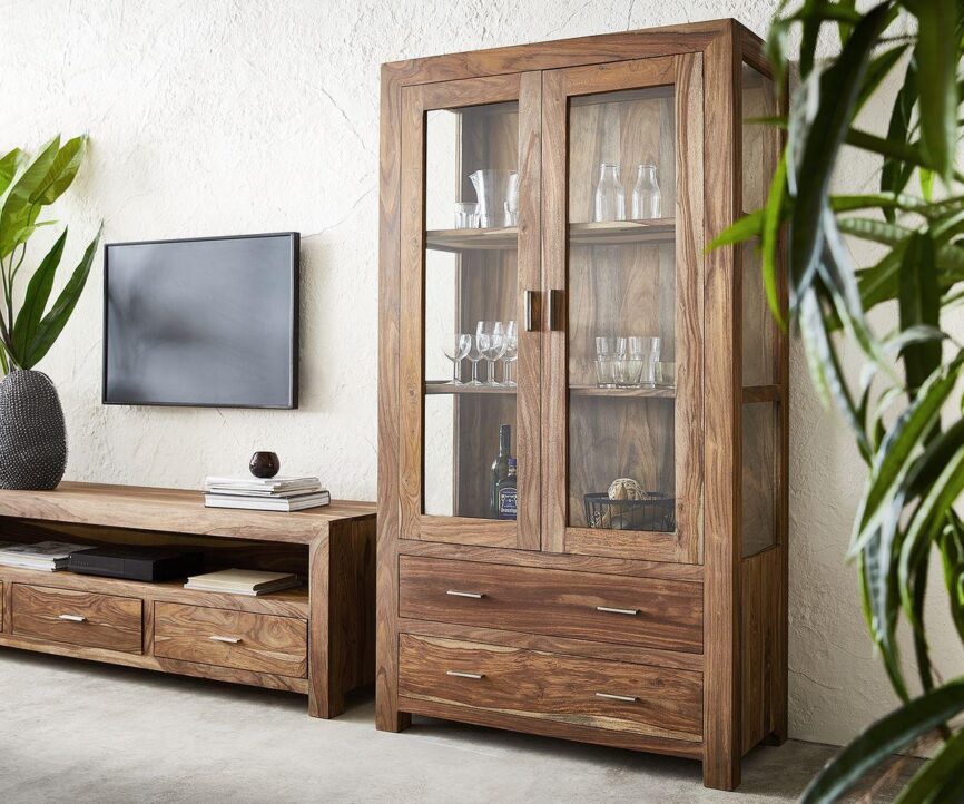 Eternal Elegant Sheesham Showcase Cabinet #4 - Duraster