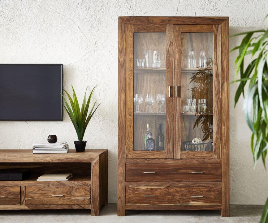 Eternal Elegant Sheesham Showcase Cabinet #4 - Duraster