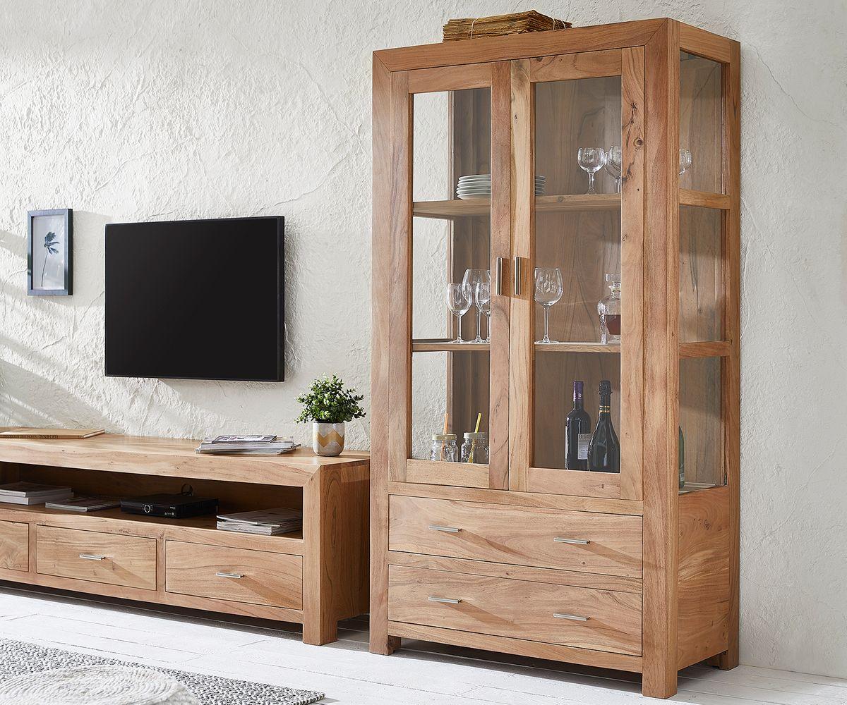 Elementary Newage Acacia Showcase Cabinet #2 - Duraster