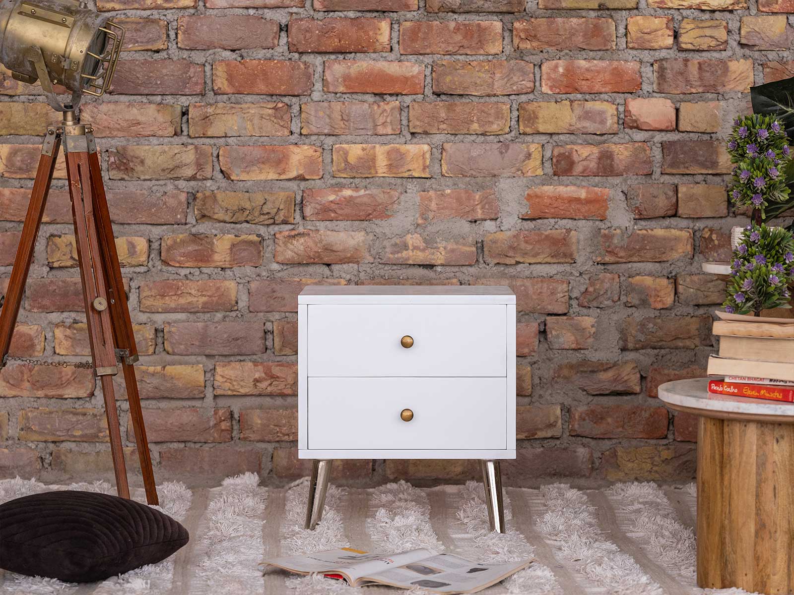 Duraster Novo Premium Mango Wood Bedside Table