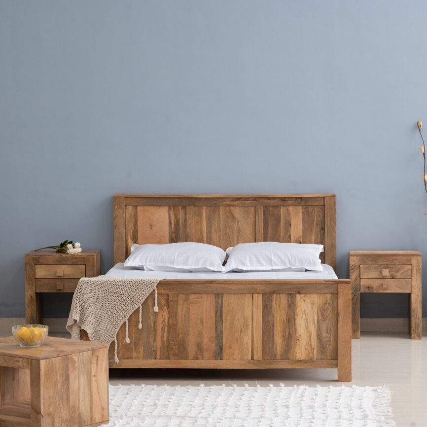 Misa Mango Wood King Size Bed