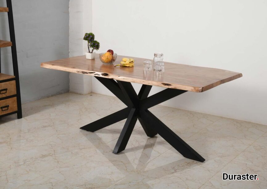 Verge Modern Acacia Live Edge Dining Set #2 - Duraster