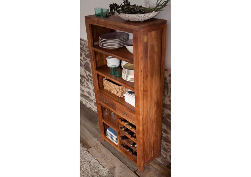 Bison Solid Wood Multi Utility Bar Cabinet - Duraster