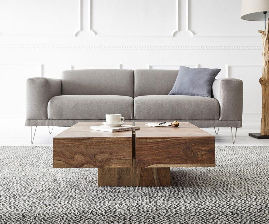 Elementary Stylish Sheesham Coffee Table #8 - Duraster