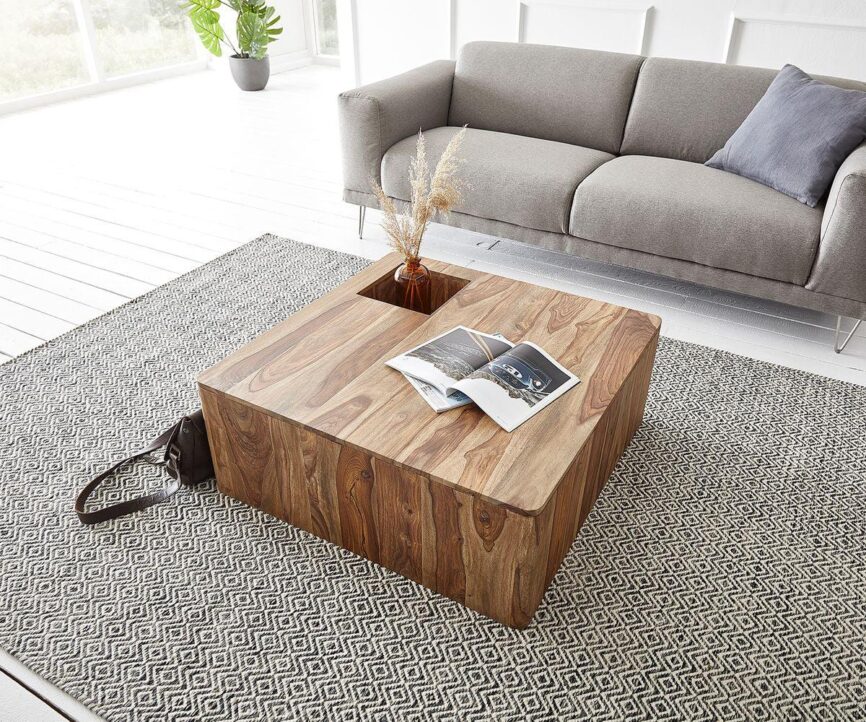 Elementary Solid Sheesham Coffee Table #12 - Duraster