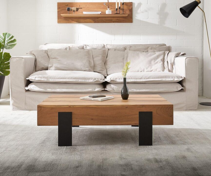 Elementary Stylish Acacia Coffee Table #7 - Duraster