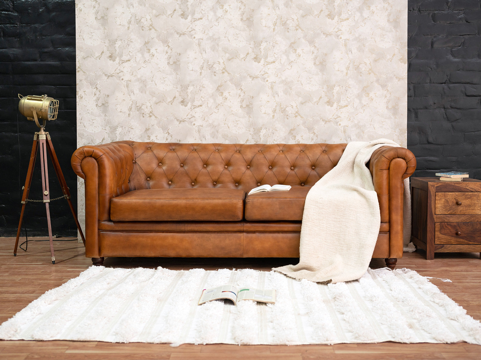 Duraster Chesterfield Traditional Three Seater Sofas #7