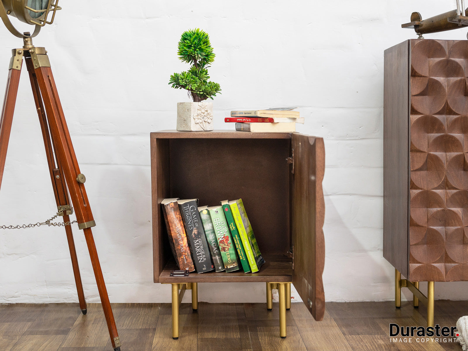 Duraster El Monte Mango Wood Bedside Table #1 - Image 2