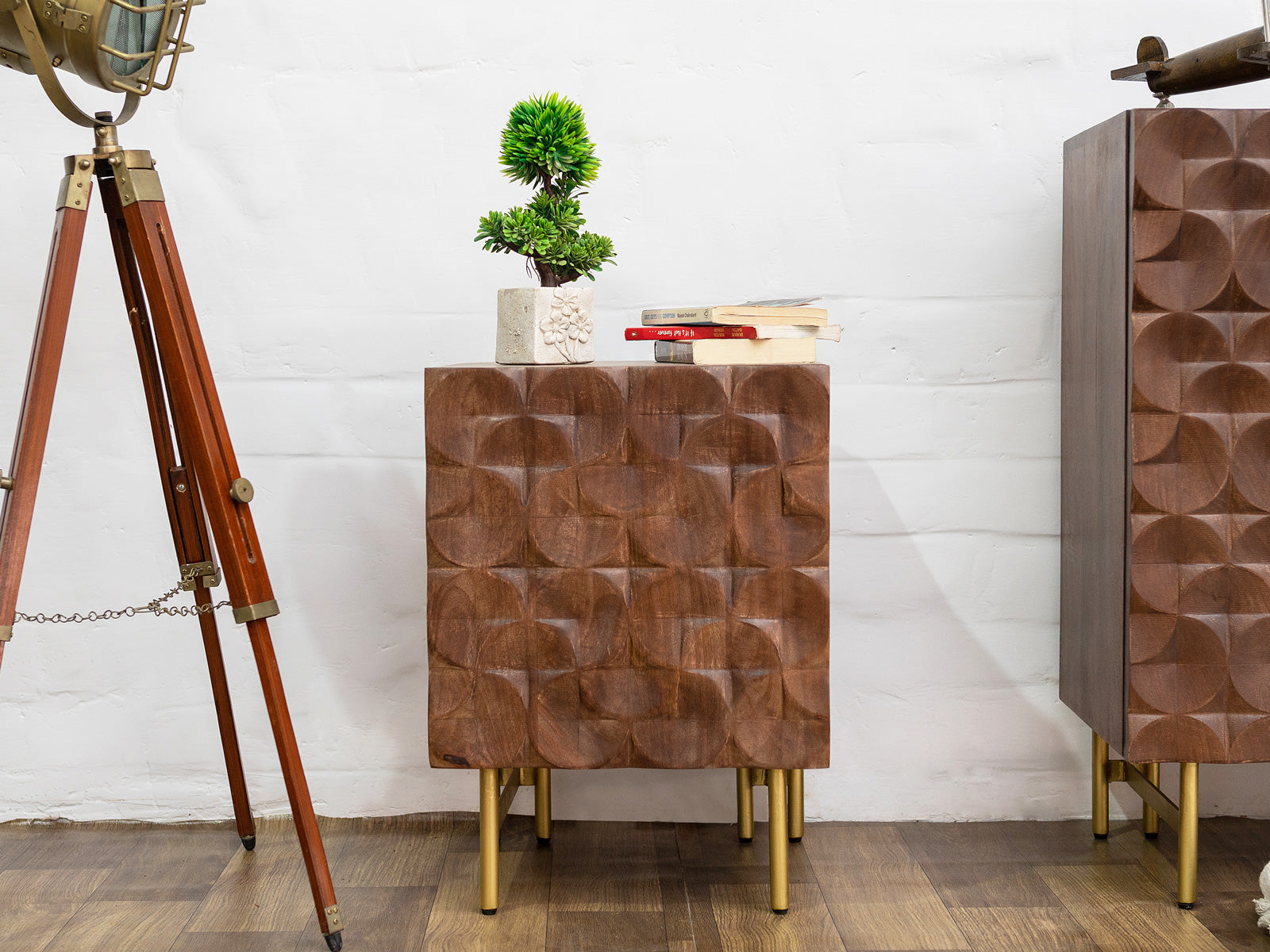 Duraster El Monte Mango Wood Bedside Table #1
