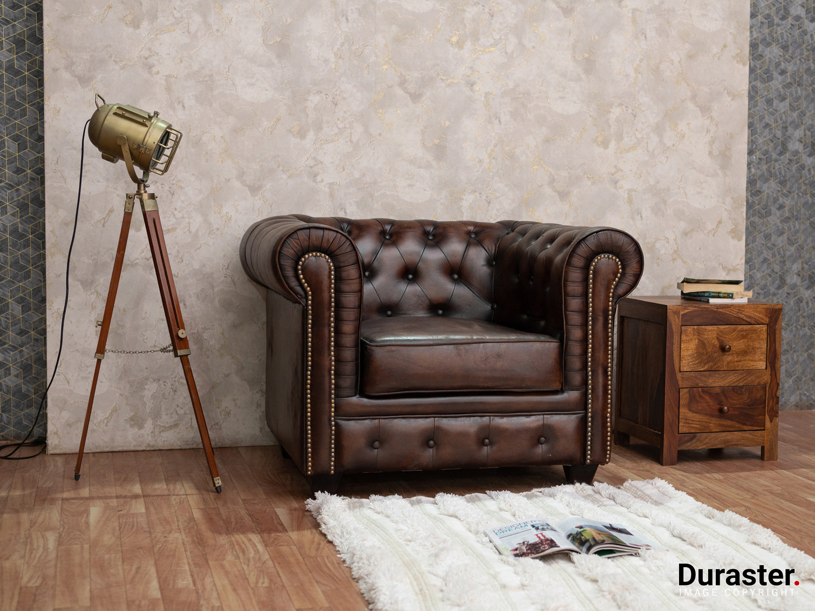 Duraster Chesterfield Traditional One Seater Sofas #1 - Image 2