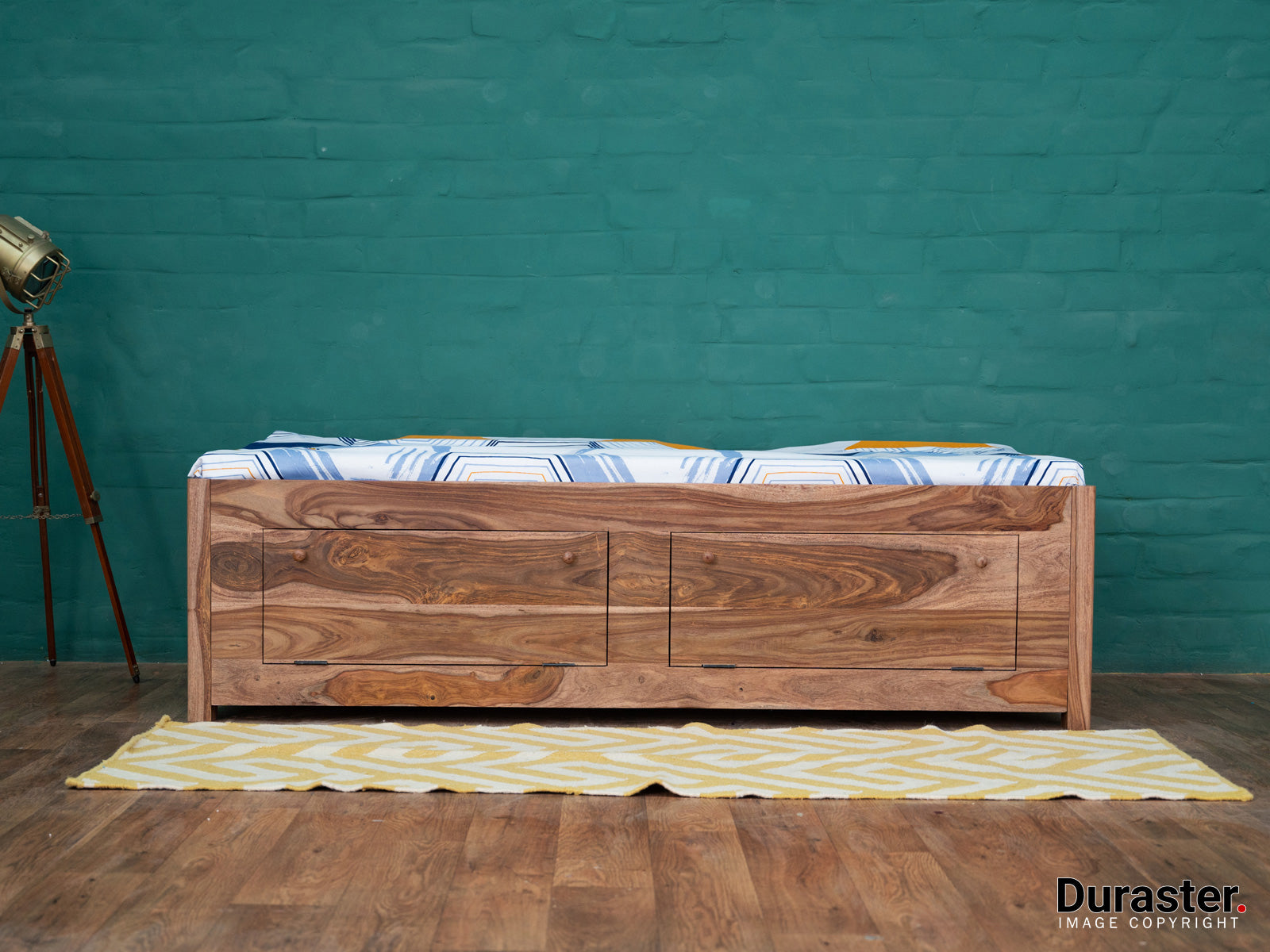 Duraster Hawkin Solid Wood Diwan Bed with Storage #1 - Image 2