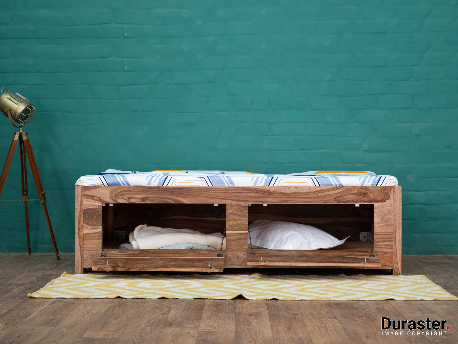 Duraster Hawkin Solid Wood Diwan Bed with Storage #1 - Image 3