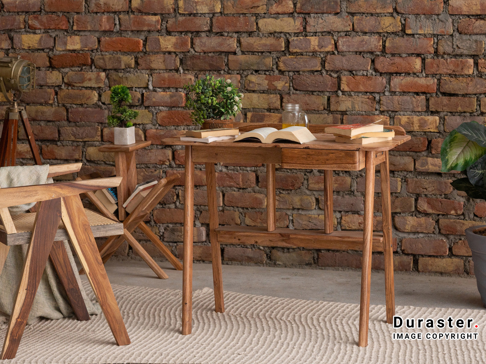 Duraster Hawkin Solid Wood Kids Study Table #2 - Image 2
