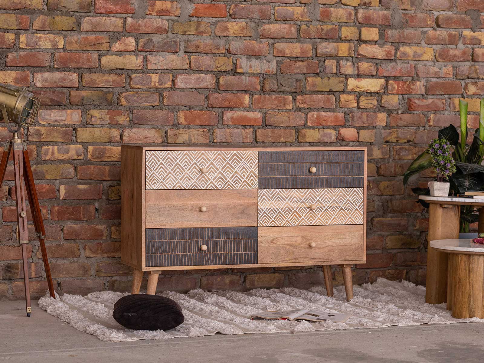Duraster Ajenta Solid Mango Wood Chest of Drawers #8