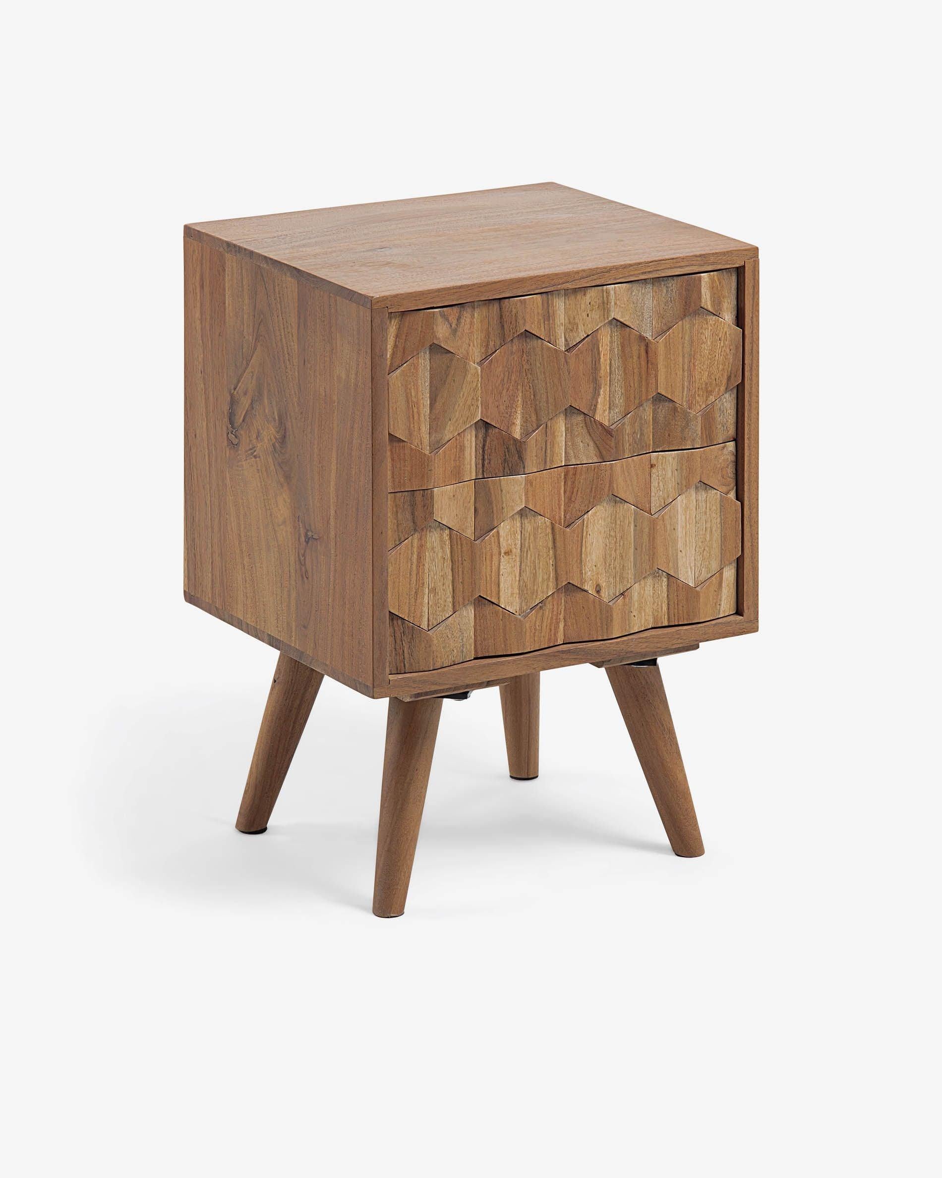 Riverrun Bed Side Table Acacia wood #4 - Duraster