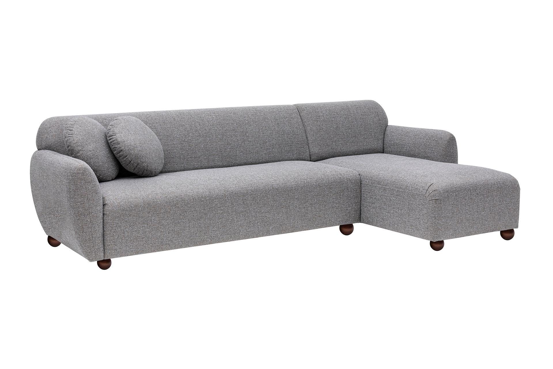 Diana Corner Sofa Light Grey#6 - Duraster