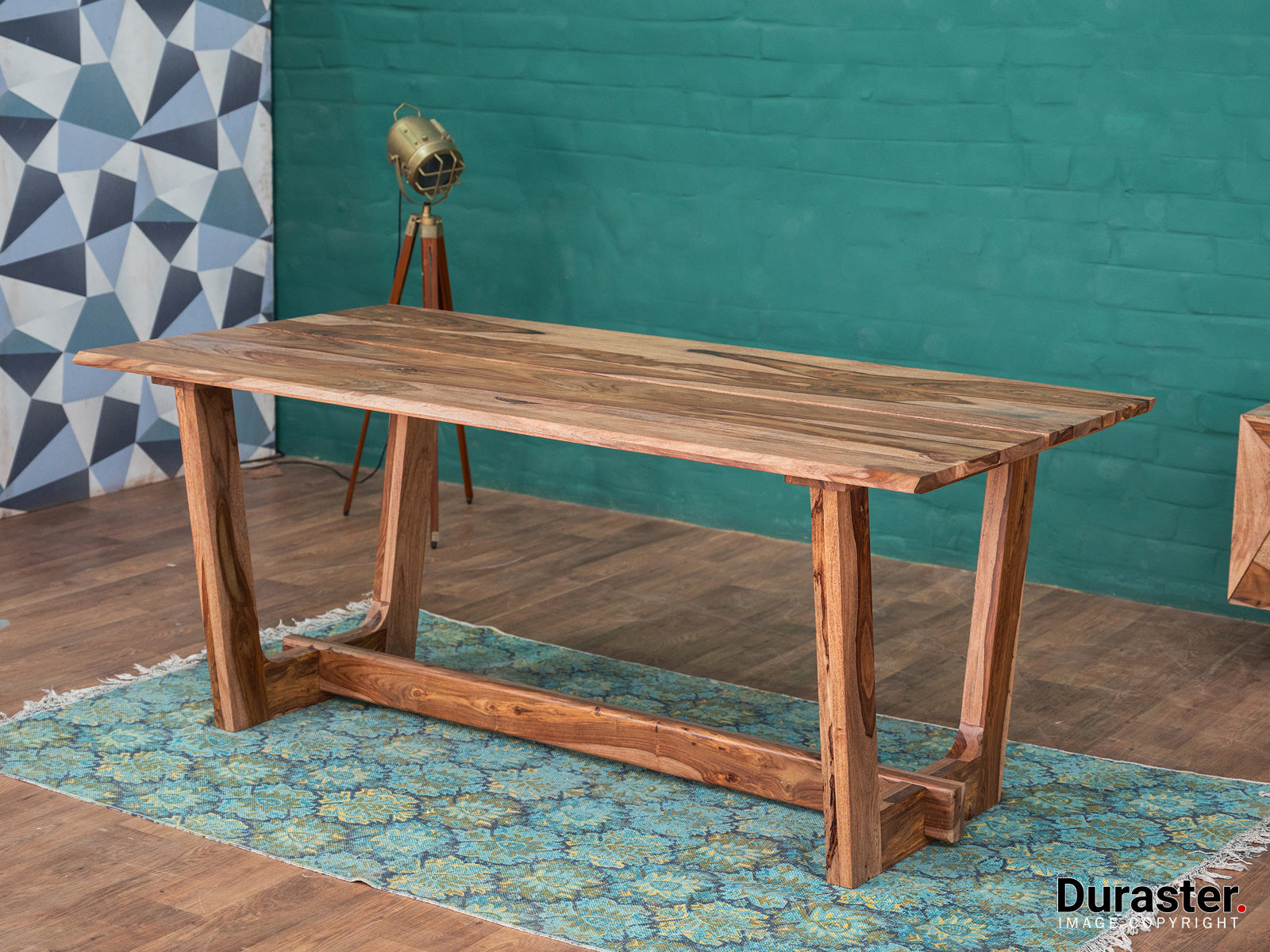 Duraster Hawkin Solid Wood Dining Table Set 6 Seater #2 - Image 3