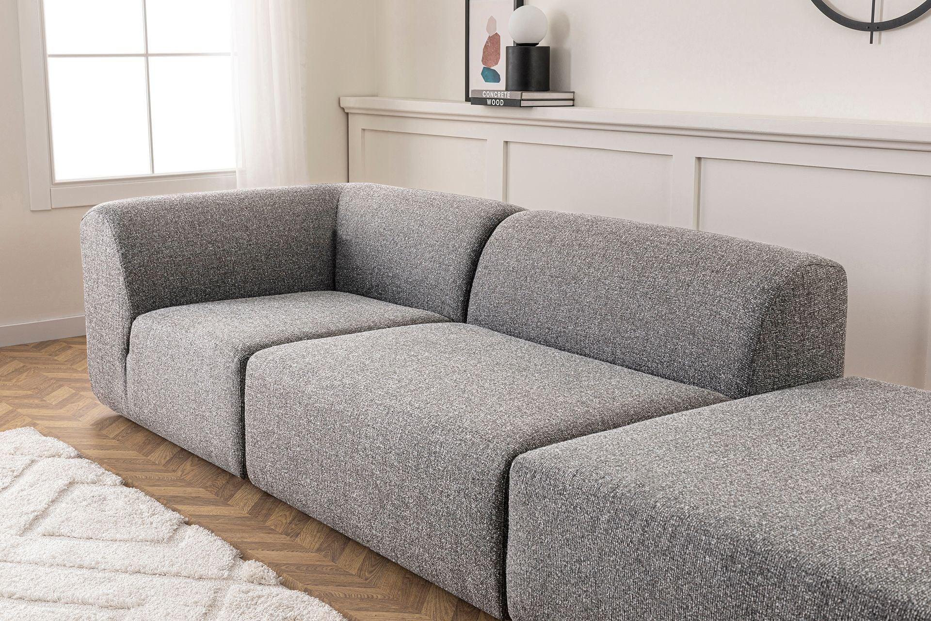Diana Corner Sofa Light Grey#8 - Duraster