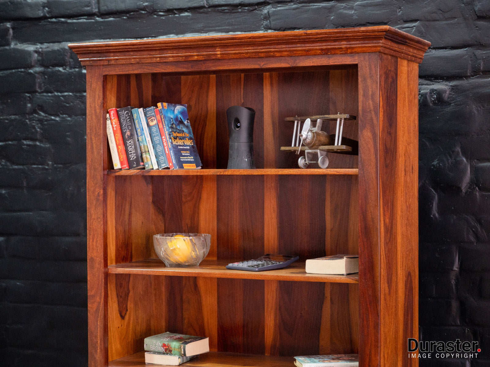 Duraster Ummed Large Sheesham Wood Book Shelf #2 - Image 3