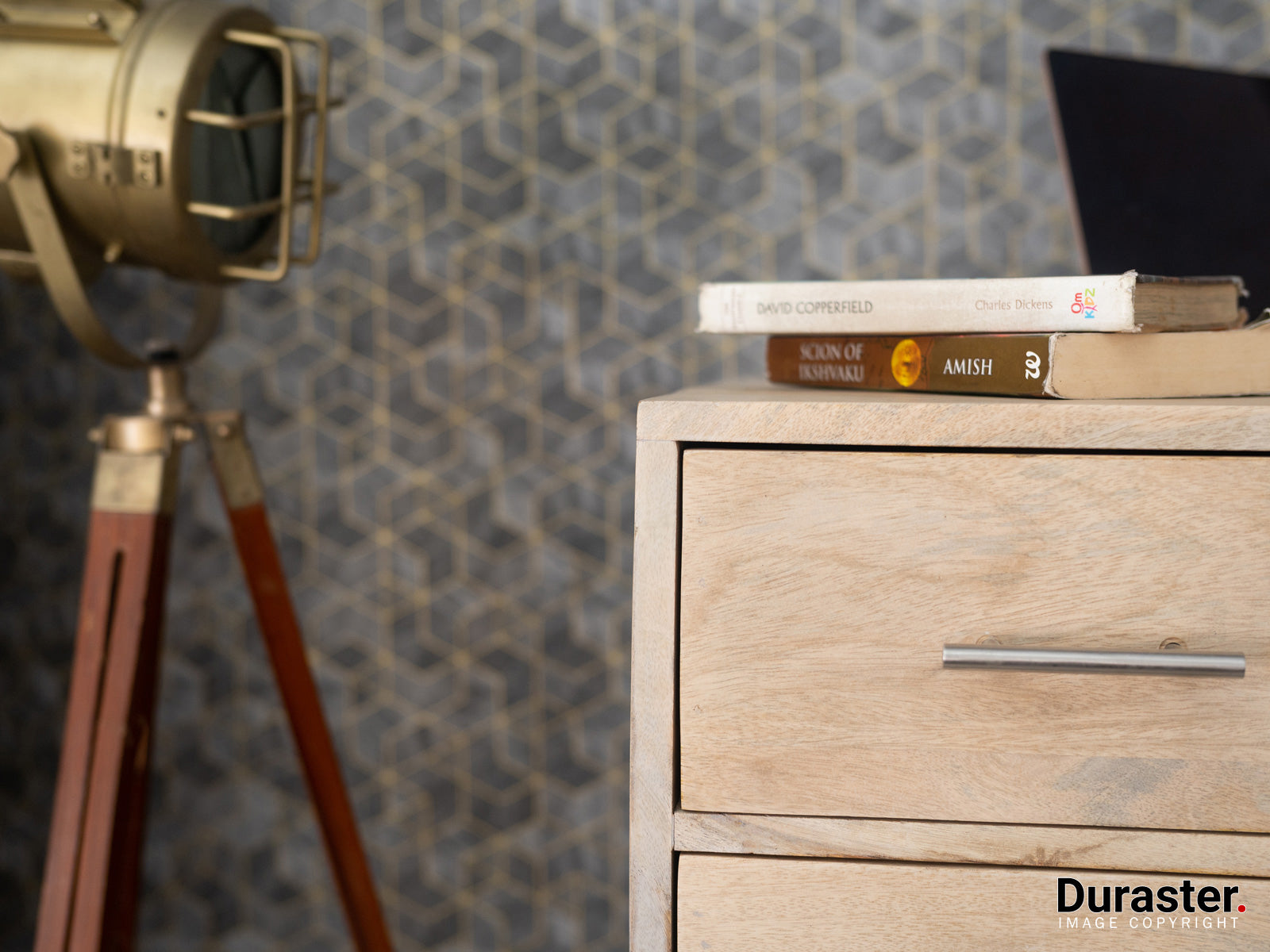 Duraster Irish Wooden Study Table with Storage #3 - Image 3