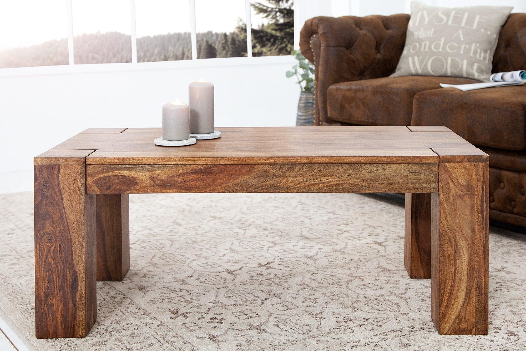 coffee table solid wood 100 cm - Duraster