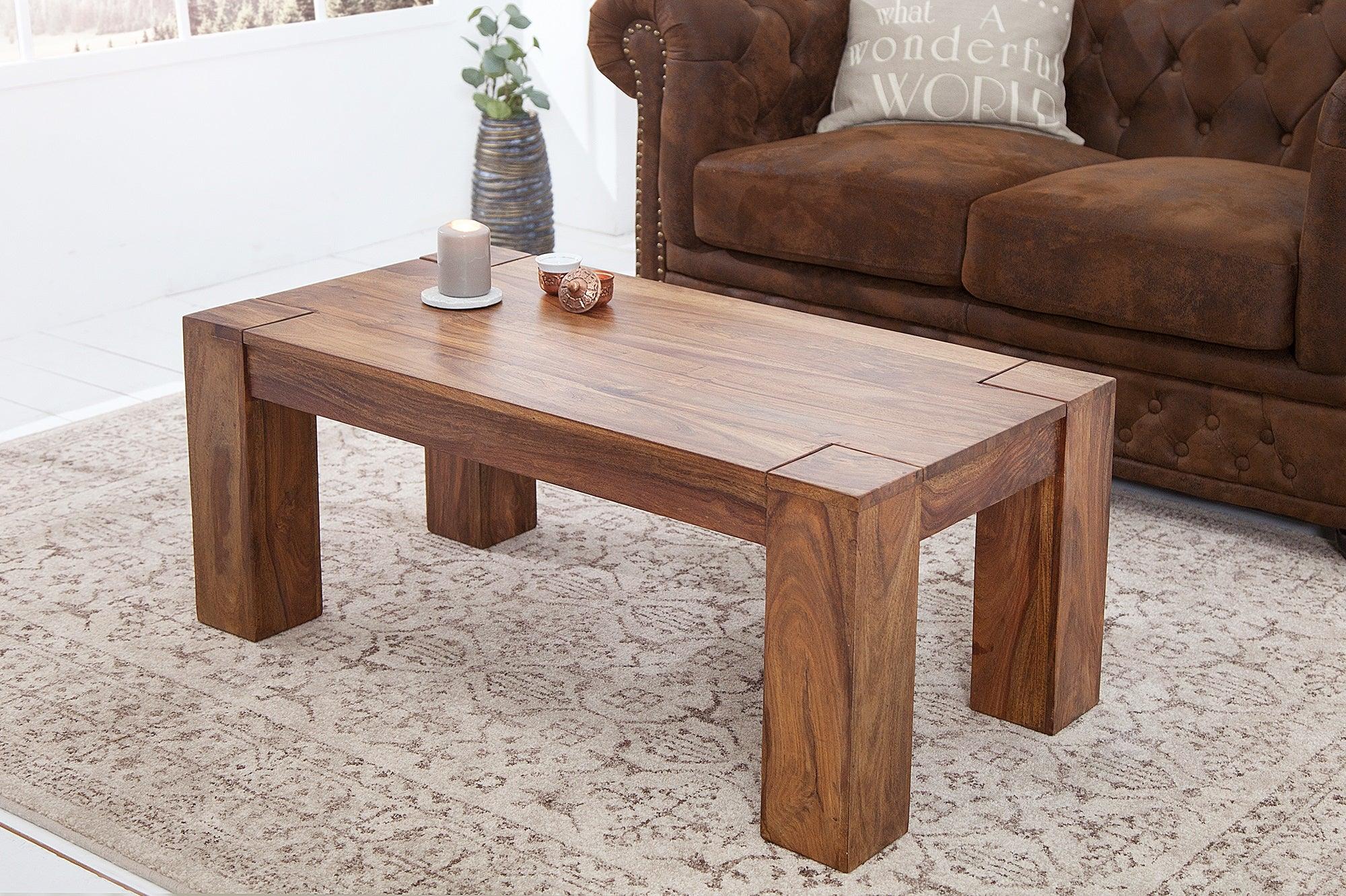 coffee table solid wood 100 cm - Duraster